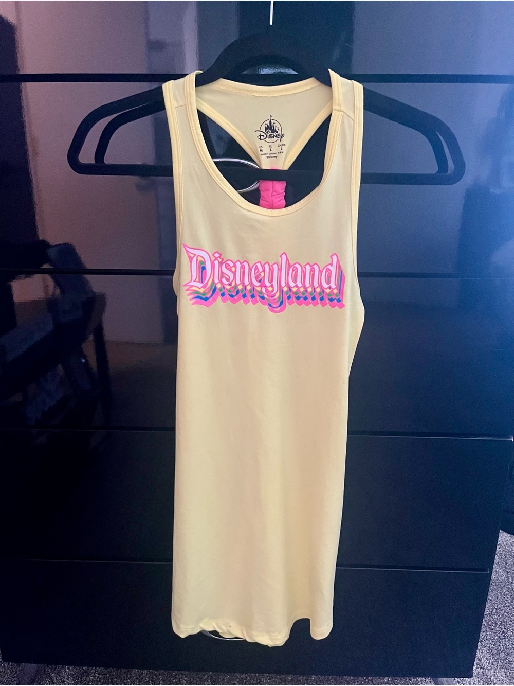 Disneyland Girls Large 10/12 Yellow Swim Cover-Up Tank Dress